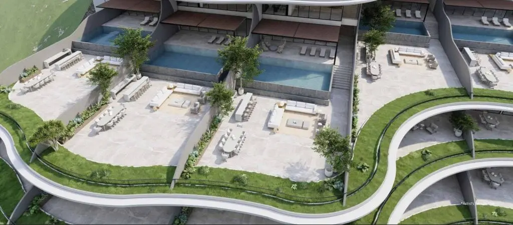 Bi-Level Pool Villa — Floor Plan